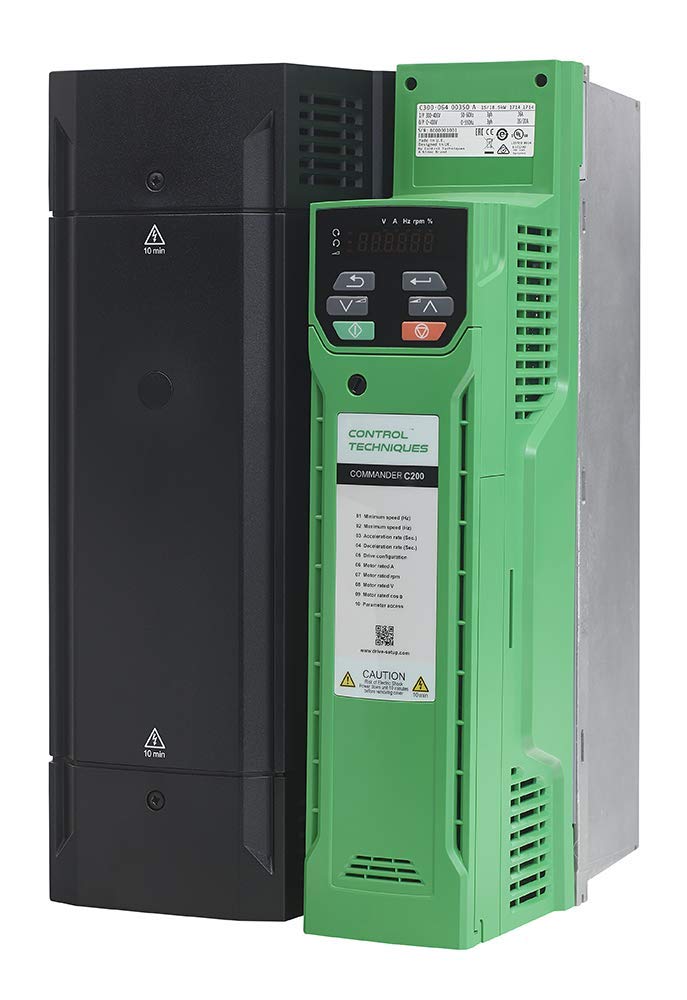 • Commander C200 • Open Loop Variable Frequency Drive with Integrated PLC • Rating: 30 HP, 42 Amps • Input: 3ph, 460 VAC – 50/60 Hz • Output: 3ph, 460 VAC