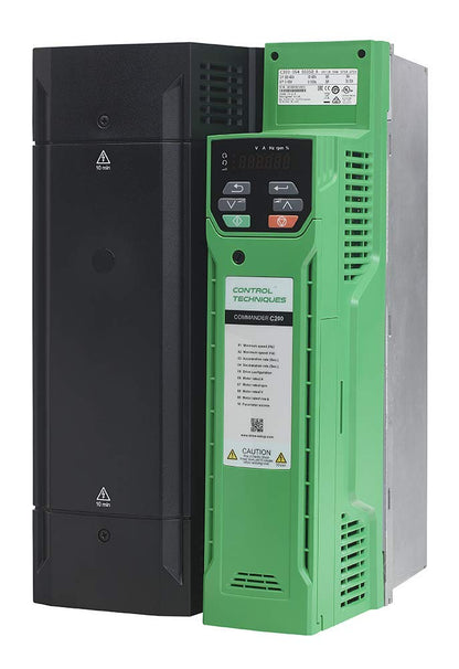 • Commander C200 • Open Loop Variable Frequency Drive with Integrated PLC • Rating: 30 HP, 42 Amps • Input: 3ph, 460 VAC – 50/60 Hz • Output: 3ph, 460 VAC