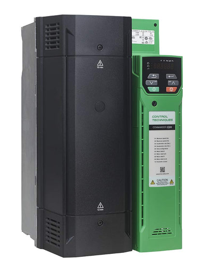 • Commander C200 • Open Loop Variable Frequency Drive with Integrated PLC • Rating: 30 HP, 42 Amps • Input: 3ph, 460 VAC – 50/60 Hz • Output: 3ph, 460 VAC