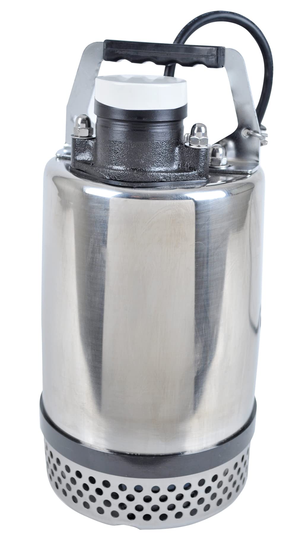 Little Giant FLS-400, 115-Volt, 3600 GPH, 1/2 HP Heavy-Duty Manual Stainless Steel Submersible Utility Pump with 20-Ft. Cord, Steel, 620240